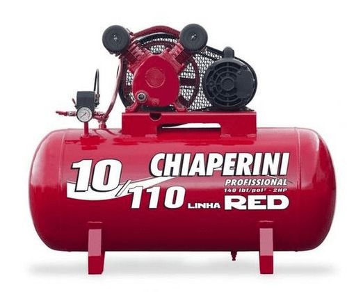 Compressor de Ar de Média Pressão 10 pés 110 litros - 220/380V Trifásico