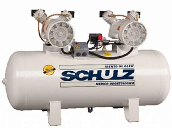 Compressor de Ar Odontológico schulz 2x1 HP -200L - Monofásico