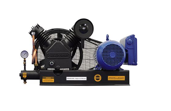 Compressor de Ar Sobre Base CJ20+ APV 20 Pés 5HP 175PSI Monofásico 220/440V - CHIAPERINI