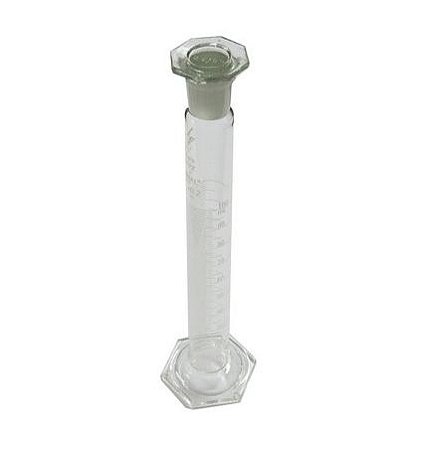 Proveta de Vidro 100ml Base Hexagonal Portaria 528 Inmetro