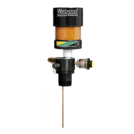 Sistema de Respiro Filtro Dissecante e Conexão de Amostragem e Vacuômetro Trico Engate Rápido 1-2Pol