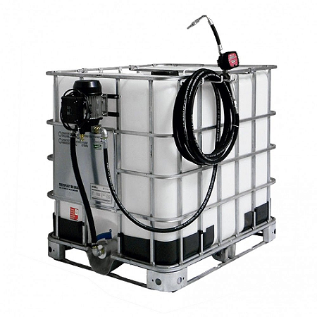 Unidade de Abastecimento para Óleo Lubrificante com IBC e Medidor Mecânico - 25L/min