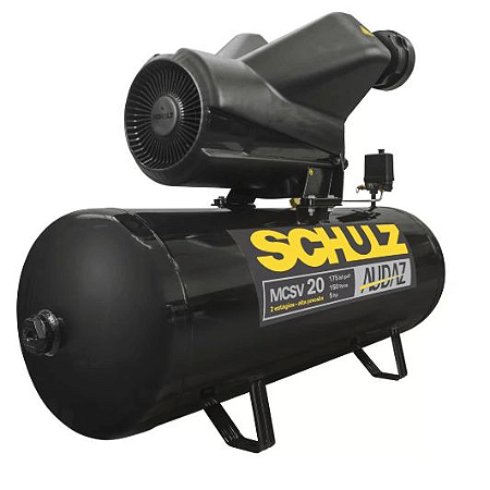 Compressor de Ar Audaz 5HP 20 Pés 200L 175lbf Trifásico 220V - SCHULZ