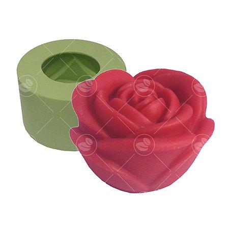 Molde de Silicone para Velas e Sabonetes Artesanais Rosa Fofa