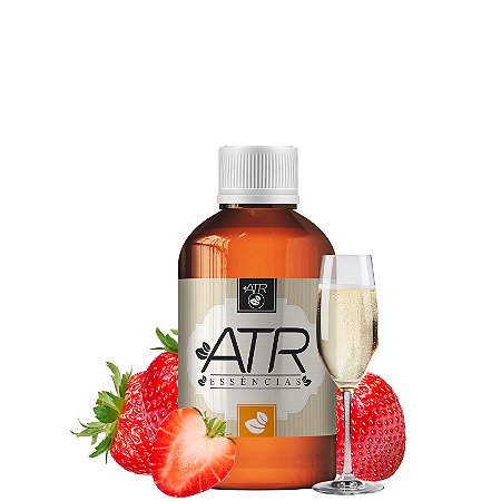 Essência Morango com Champagne Lipossolúvel Óleo Concentrada Aromática para Velas, Aromatizadores e Cosméticos