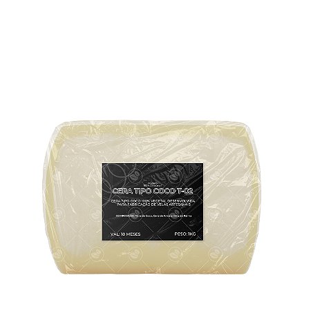Cera de Coco Vegetal Vegana em Barra para Velas