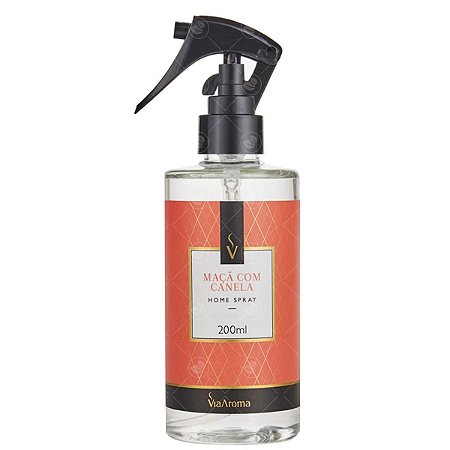Home Spray E Perfume Ambiente Via Aroma 200ml - Maça com Canela