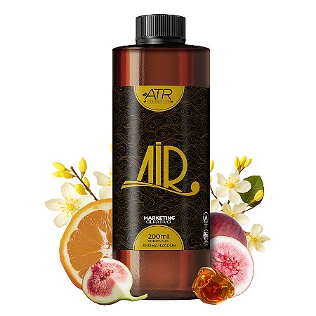 Essência Air Premium Vollmens Figo Ambarado Refil para Aromatizadores Elétricos Profissionais 200ml
