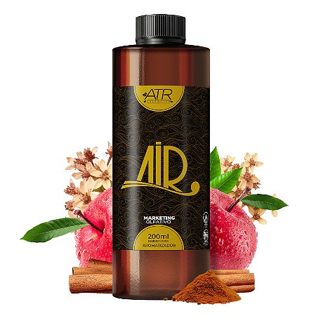 Essência Air Premium Vollmens Maçã com Canela Refil para Aromatizadores Elétricos Profissionais 200ml