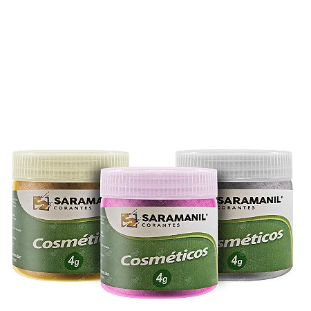 Mica em Pó Colorida Glitter Para Cosméticos e Sabonetes Saramanil