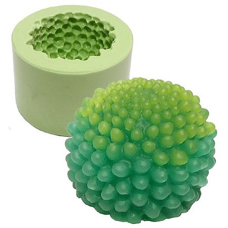 Molde de Silicone para Velas e Sabonetes Artesanais Cacto Bolinhas