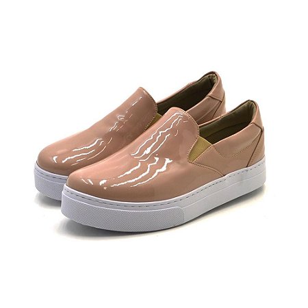 tenis slip on verniz