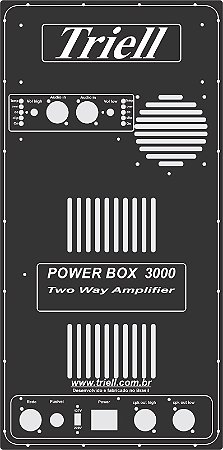 Amplificador inbox powerbox 3000 bi amplificado