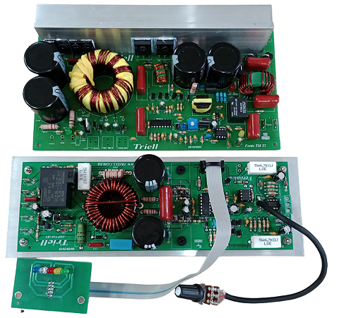 Kit Amplificador Digital De 2000W Com Fonte Marca Triell 220v
