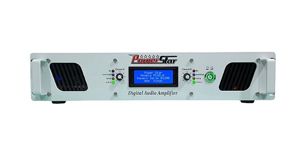 potencia amplificador de audio powerstar PS10.0 - 10.000 watts - 2 ohms – bivolt automático