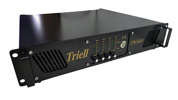 potencia amplificador de audio Triell  tm6k4 4 canais de 1500w- 6.000 watts - 2 ohms – bivolt automático