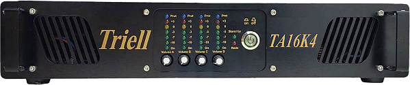 potencia amplificador de audio Triell  TA16k4 4 canais de 4000w- 16.000 watts  total- 2 ohms – bivolt automático