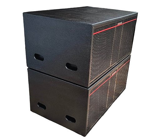 CAIXA PARA GRAVE PSSB218-2400 COM 2 FALANTES DE 1200W 8 OHMS