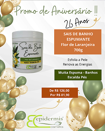 Sais de Banho Espumante 700g - Flor de Laranjeira