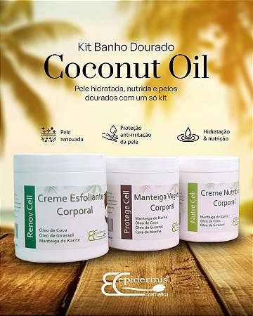 Kit Banho Dourado & SPA Gourmet de Coco