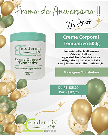 Creme Massagem Corporal Termoativo 500g