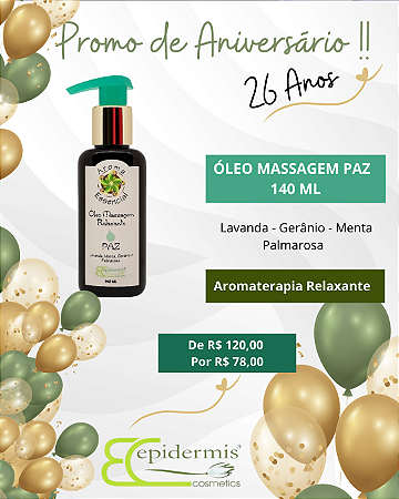 Óleo Para Massagem Relaxante PAZ - 140 ml