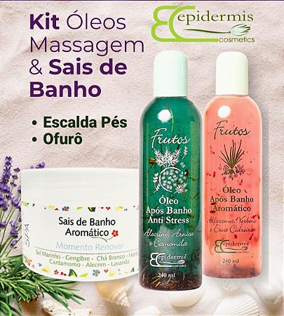 Kit Óleos de Massagem & Sais de Banho Aromático