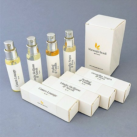 Conjunto Q3 com 4 Minis Perfumes Femininos (4 x 15ml)