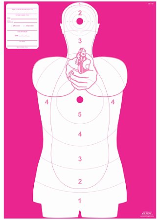 ALVO SILHUETA - ROSA Cód A130