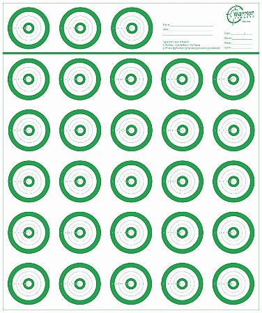 100 Alvos Benchrest 28 Centros A302