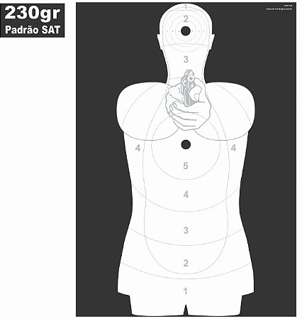 ALVO SILHUETA - PADRÃO SAT - Cód A130