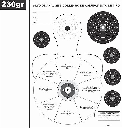 ALVO ANÁLISE E CORREÇÃO DE TIRO - CÓD A180