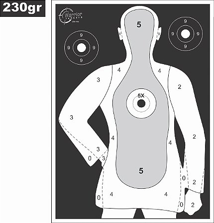 Alvos Silhueta Pontuação - Cod A185