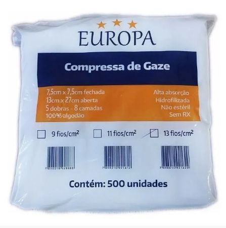 Compressa de Gaze EUROPA C/500