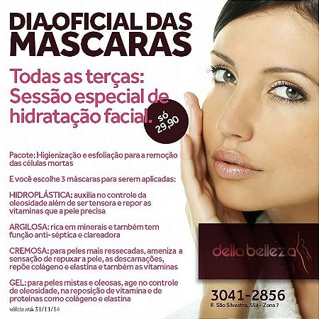 Pacote Hidratação facial