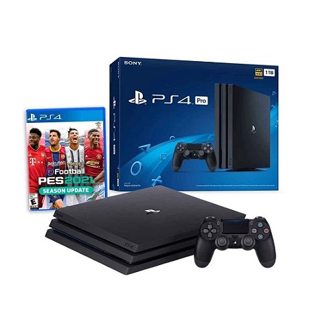 Console PS4 PRO - 1TB + PES 2021 com 2 Anos de Garantia - Sony