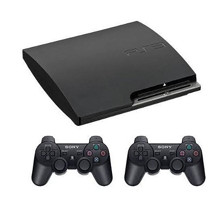 Console PS3 Slim Desbloqueado - 16 Mil jogos Jogos e 1 controle - Seminovo