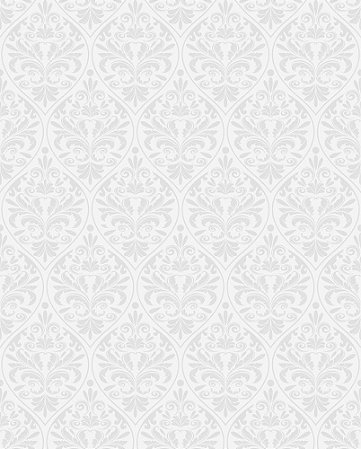 Papel de Parede Damask Arabesco Fundo em tons de Cinza