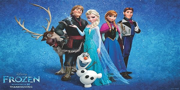 Foto mural adesivo Frozen 2,00 x 1,00m