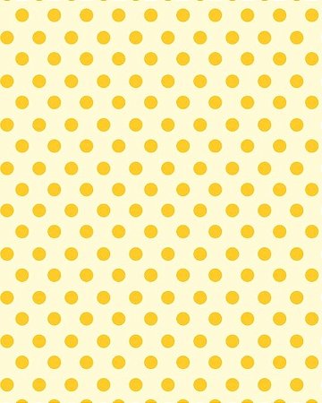 Papel de Parede Estilo Poá Amarelo