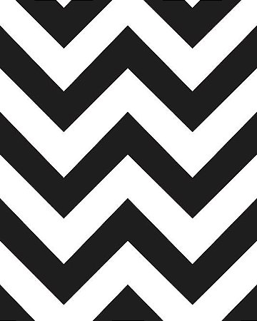 Papel de Parede Chevron Preto e Branco