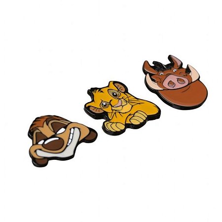 Kit 3 Pins Rei Leão