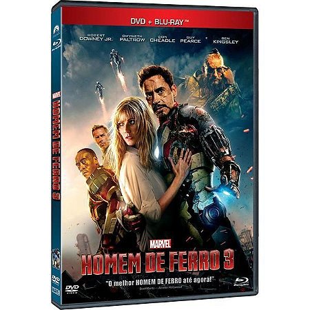 DVD + Blu-Ray - Homem de Ferro 3