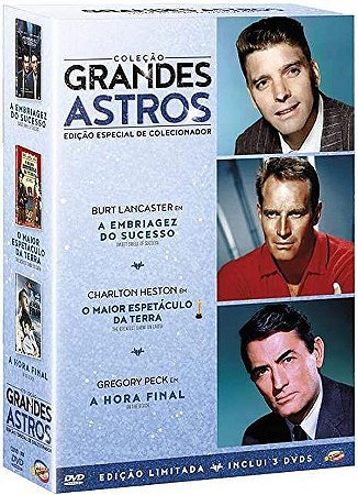 Box Dvd Coleção Grandes Astros (3 Filmes)