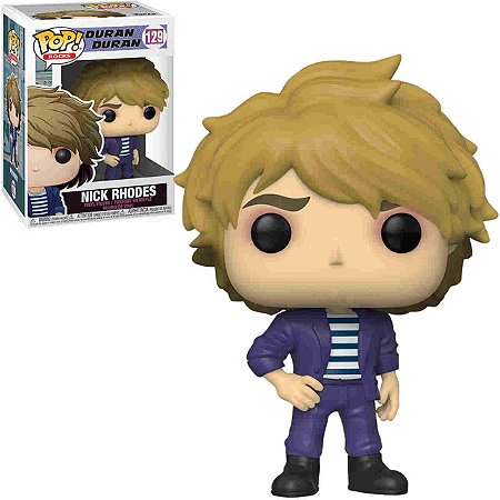 Funko POP Rocks: Duran Duran – Nick Rhodes, 9 Cm Vinyl Figur, Sammlerstück Im Display