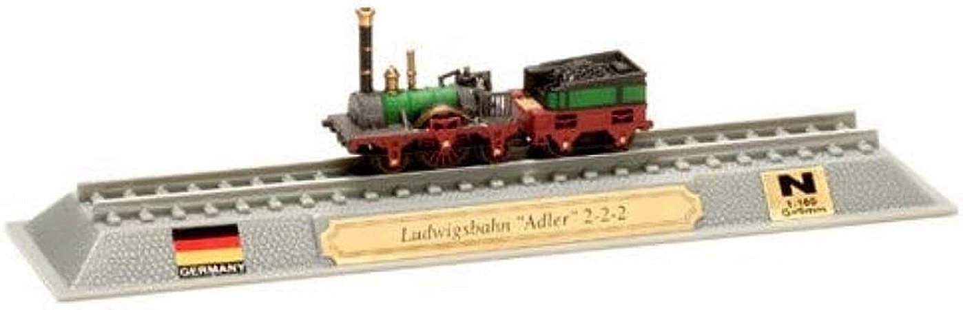 Miniatura Locomotiva Ludwigsbahn 2-2-2 Germany ED 38 1/16