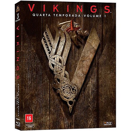 Blu-Ray Vikings - Quarta Temporada Vol 1 (3 Bds)