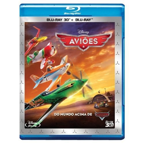 Blu ray 3D + Blu Ray - Aviões Do Mundo Acima De Carros