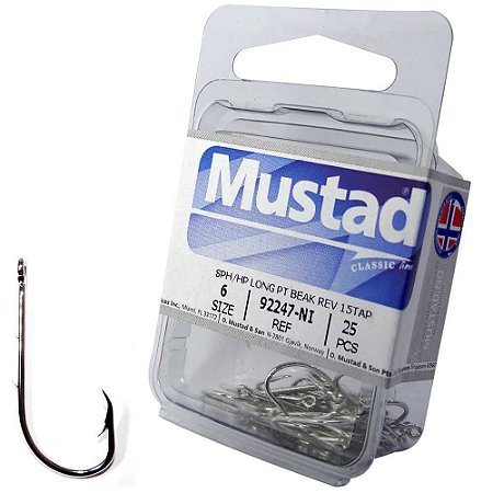 Anzol Mustad 92247 - 6 com 25