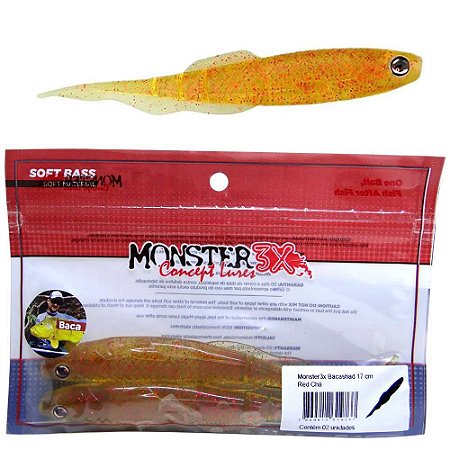 Isca Monster 3x Bacashad 17cm Red Cha C/ 2 2240